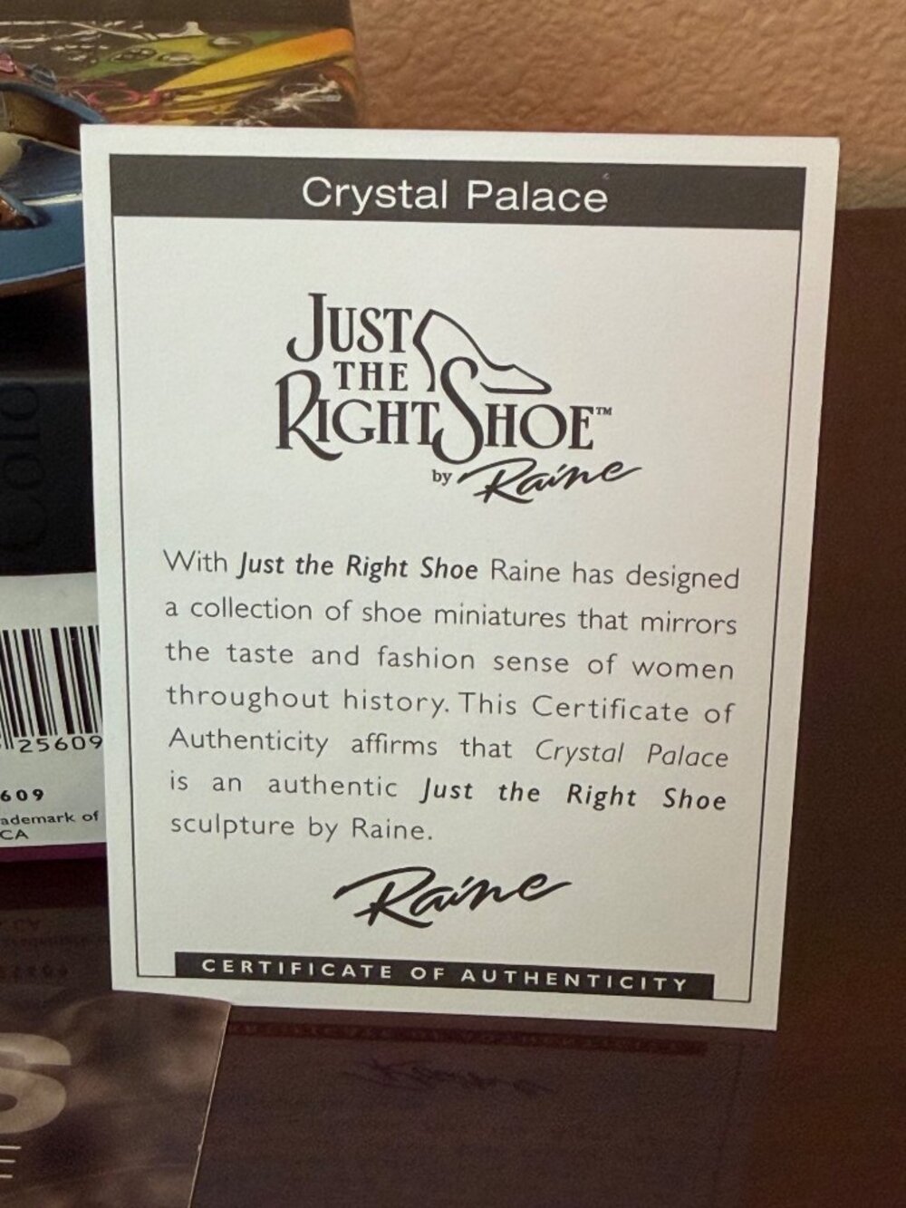 2006 Just the Right Shoe by Raine “Crystal Palace” Mini Shoe Figurine NEW - Picture 11 of 14